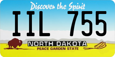 ND license plate IIL755
