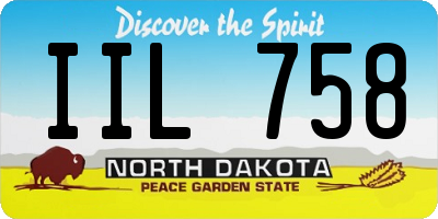 ND license plate IIL758