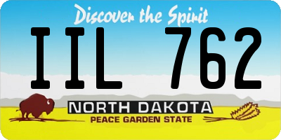ND license plate IIL762