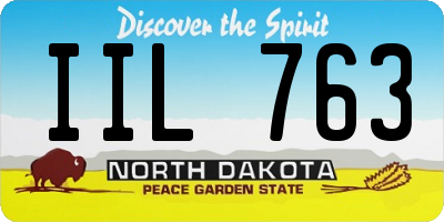 ND license plate IIL763