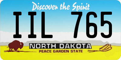 ND license plate IIL765
