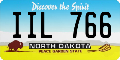 ND license plate IIL766