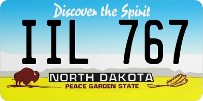 ND license plate IIL767