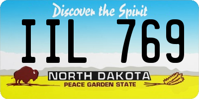 ND license plate IIL769