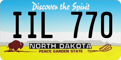 ND license plate IIL770