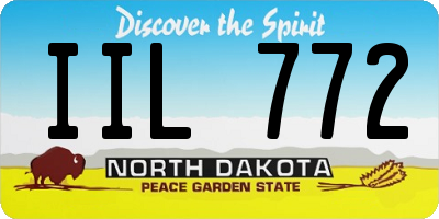 ND license plate IIL772