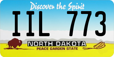 ND license plate IIL773