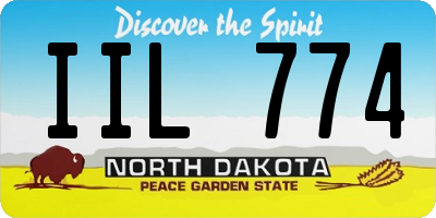ND license plate IIL774