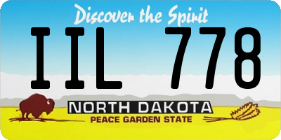 ND license plate IIL778