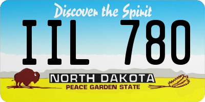 ND license plate IIL780