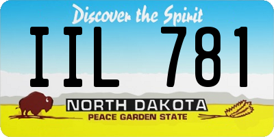 ND license plate IIL781