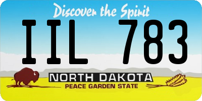 ND license plate IIL783