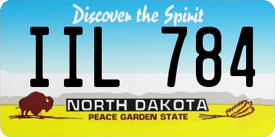 ND license plate IIL784
