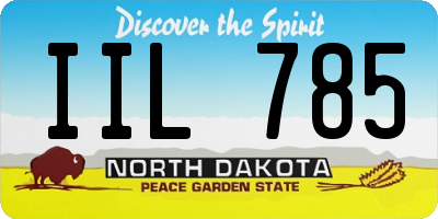 ND license plate IIL785
