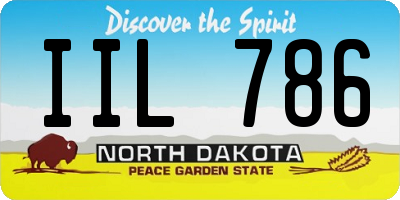 ND license plate IIL786