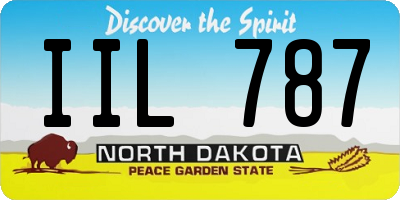 ND license plate IIL787