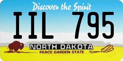 ND license plate IIL795
