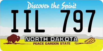 ND license plate IIL797