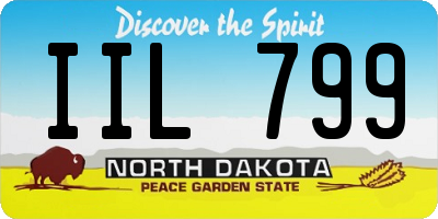 ND license plate IIL799