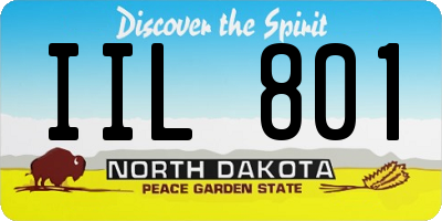 ND license plate IIL801