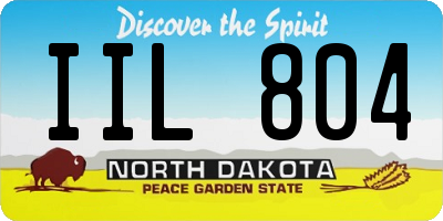ND license plate IIL804
