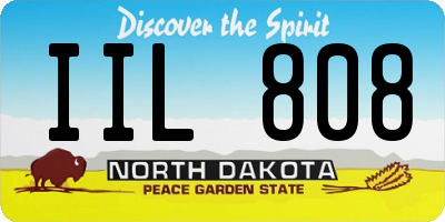 ND license plate IIL808