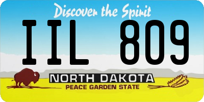 ND license plate IIL809