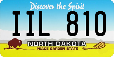 ND license plate IIL810