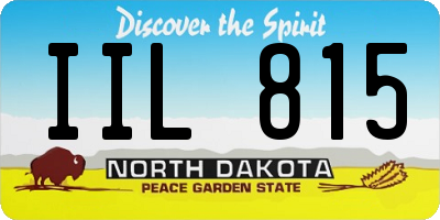 ND license plate IIL815