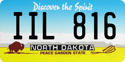 ND license plate IIL816