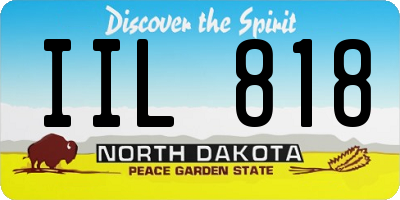 ND license plate IIL818
