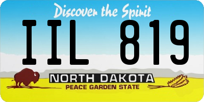 ND license plate IIL819