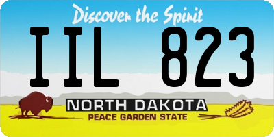 ND license plate IIL823