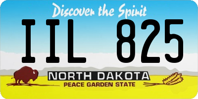 ND license plate IIL825