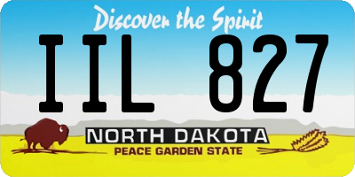 ND license plate IIL827