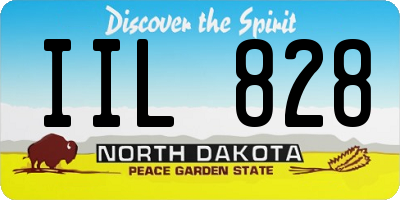 ND license plate IIL828