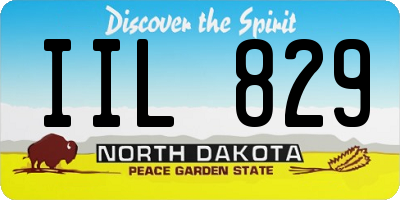 ND license plate IIL829