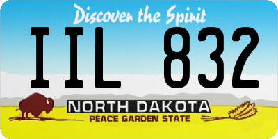 ND license plate IIL832