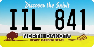 ND license plate IIL841