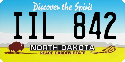 ND license plate IIL842