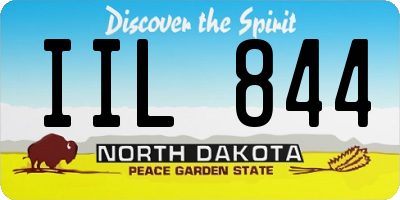 ND license plate IIL844
