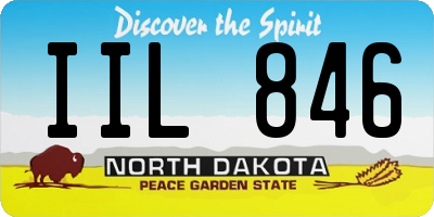 ND license plate IIL846