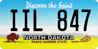 ND license plate IIL847