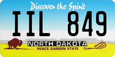 ND license plate IIL849
