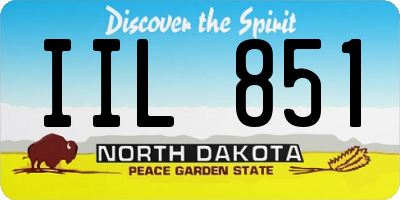 ND license plate IIL851