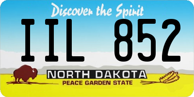 ND license plate IIL852