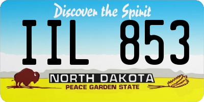 ND license plate IIL853