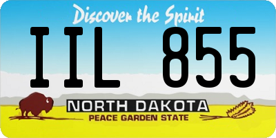 ND license plate IIL855