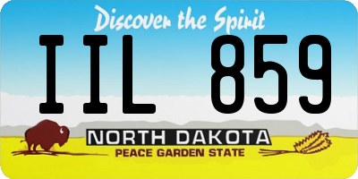 ND license plate IIL859