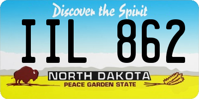ND license plate IIL862